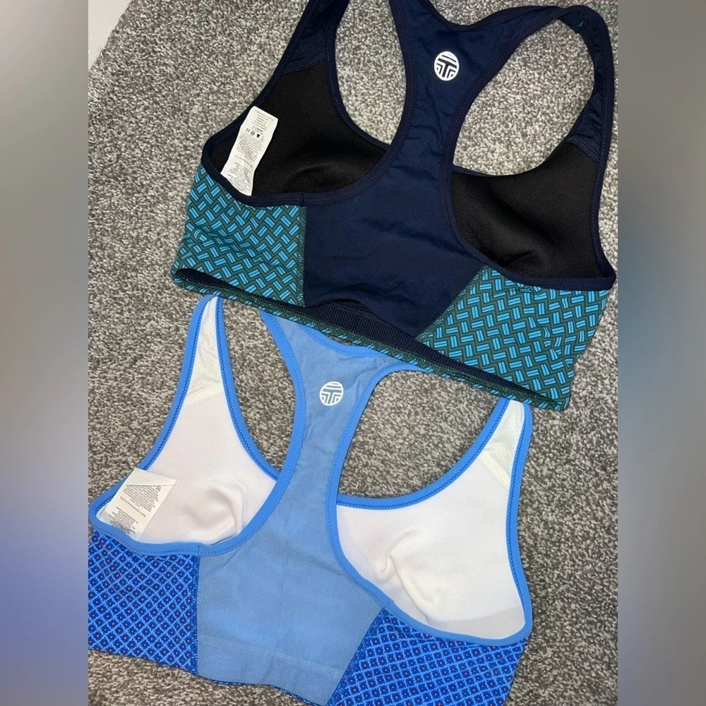 Tory Burch Sport Women's Blue and Black Sports Bras set of 2 medium